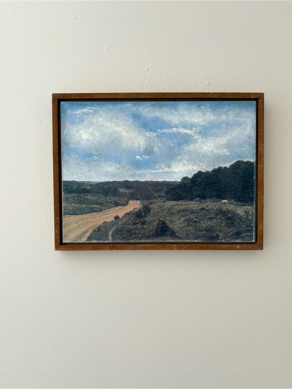 Framed Landscape Wall Art in Blue and Green